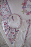 NEWBORN SET (3-PIECE) - TINY FLOWERS/PINK