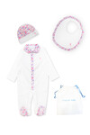 NEWBORN SET (3-PIECE) - TINY FLOWERS/PINK