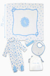 NEWBORN SET (4-PIECE) - SEA SHELLS