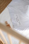 Double-Layer Muslin Blanket - Grey Striped