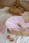 Double-Layer Muslin Blanket - Red Striped