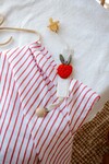 Double-Layer Muslin Blanket - Red Striped