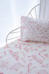 Sheet Set (Baby) - Toile De Jouy / Pink