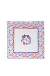 DOUBLE LAYER MUSLIN COVER - TINY FLOWERS/RED