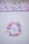 DOUBLE LAYER MUSLIN COVER - TINY FLOWERS/PINK