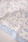 Double Layered Muslin Cover- Toile De Jouy / Blue