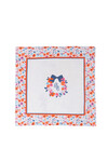 DOUBLE-SIDED BLANKET - TINY FLOWERS/RED