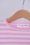 Striped Long Sleeve T-shirt - Pink