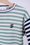 Striped Long Sleeve T-shirt - Green