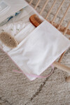 WET WIPES & CLOTH BAG - TINY FLOWERS/PINK