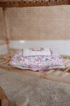 WET WIPES & CLOTH BAG - TINY FLOWERS/PINK