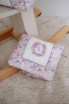 WET WIPES & CLOTH BAG - TINY FLOWERS/PINK