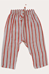 Kırmızı Çizgi Baskılı Müslin Pantolon