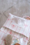 Wet Wipes & Cloth Bag - Ribbon / Pink