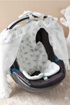 STROLLER PAD - RIBBON/BLUE