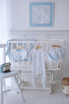 Newborn Set - Toile De Jouy/Blue