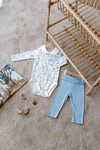 Body & Pants Set (2-Piece) - Toile De Jouy / Blue