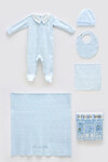 Newborn Set (5 Piece) - Ikat / Blue