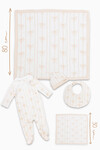 Newborn Set (5 Piece) - Ribbon/Beige