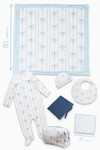 Newborn Set (7 Piece) - Ribbon / Blue