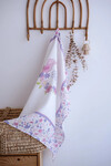 Muslin Baby Blanket and 3 Piece Diaper Set - Tiny Flowers / Pink