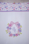 Muslin Baby Blanket and 3 Piece Diaper Set - Tiny Flowers / Pink