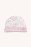 Newborn Beanie - Toile De Jouy /Pink